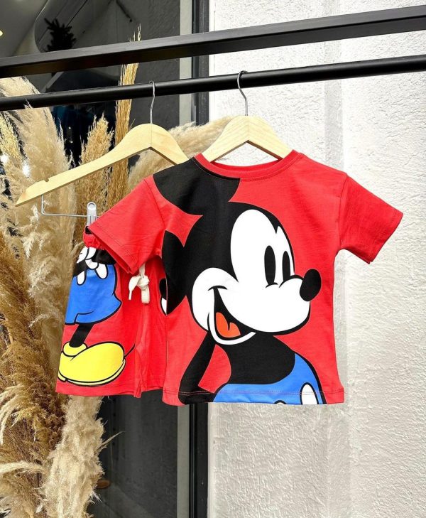 ensemble Disney Mickey Mouse rouge